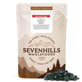 Sevenhills Wholefoods Comprimés Bio Chlorelle et Spiruline 1kg