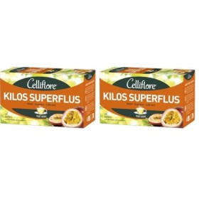 CELLIFLORE - Thé Kilos Superflus - Drainage - Oxydation Des Graisses - Réduction De La Fatigue - Arôme Fruit De La Passion - 