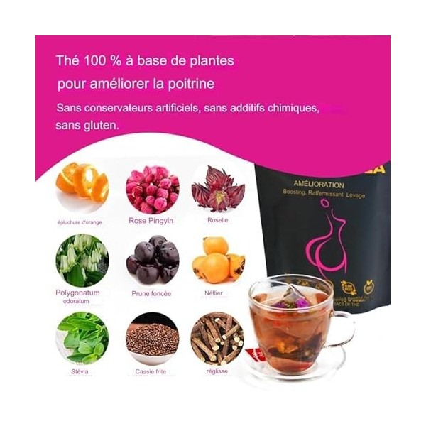 Tisane pour agrandir les fesses des femmes, renforcer les hanches et Grossir les fesses et les raffermir.