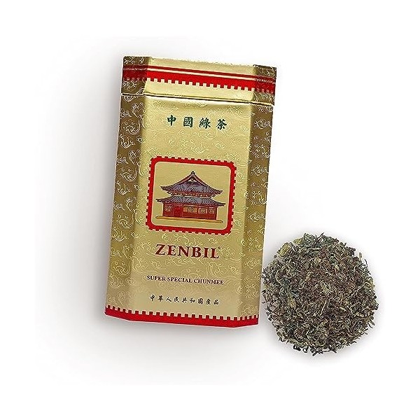 Thé Vert De Chine Spécialité Chunmee 500g - Zenbil, Qualité Supérieur, lÉquilibre Parfait du Thé Vert Pour Une Expérience In