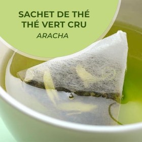 Japanese Green Tea Co Thé vert brut – Lot de 100 sachets de thé vert japonais Aracha authentiques – Thé vert végétalien en en