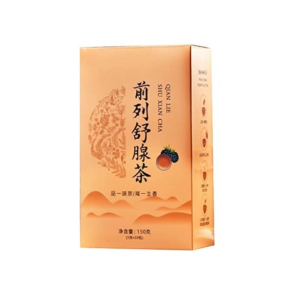 Thé pour la santé de la Prostate, 30 Sachets de 150 G de thé pour la Prostate Emballage Individuel Thé Médical Sachet de thé 