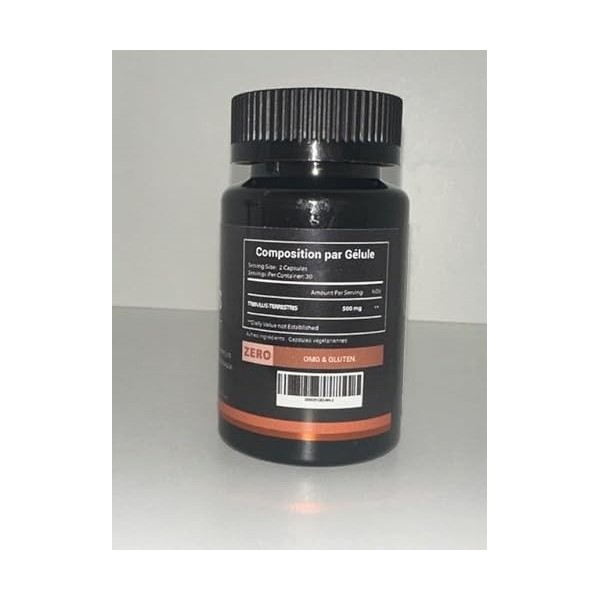 Tribulus terrestris - 60 Capsules végétaliennes de 500 mg - Extra Fort - Source dEnergie pour Performances Sportives, Endura