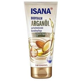 ISANA Bodybalm Huile dargan pour peaux très sèches 200 ml Soin riche à lhuile dargan et damande douce Testé dermatologiqu