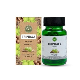 Compléments alimentaires ayurvédiques Vanan Triphala 60 capsules | Soutien de la fonction digestive et du système immunitai