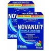 NOVANUIT Triple action - Mélatonine + Extraits de plantes - Grand FORMAT - 4 MOIS DE TRAITEMENT - Lot de 2 Boites de 60 Compr
