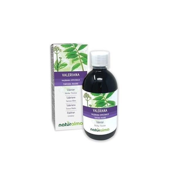 Valériane Valeriana officinalis racines Teinture Mère sans alcool Naturalma - Extrait liquide gouttes 500 ml - Complément a