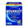 NOVANUIT Triple action - Mélatonine + Extraits de plantes - Grand FORMAT - Boite de 60 Comprimés