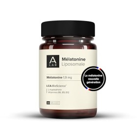 A-LAB Mélatonine Liposomale 1,9 mg - Assimilation Renforcée - Complément Alimentaire Sommeil, Jetlag - 30 jours de prise - Fa
