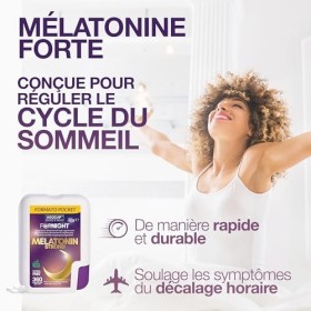 Mélatonine pour dormir, 360 microcomprimés 12 MOIS FORMÉ POCKET. Mélatonine forte, 1 mg. Compléments pour dormir, régule le c