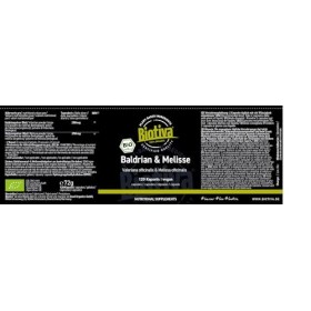 Valériane & Mélisse Bio 150 gélules | Racine de valériane & feuille de mélisse moulues | 500mg par gélule | Mis en bouteille 