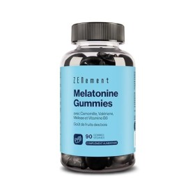 Mélatonine Gummies - 1mg par gummy - 90 gommes pour 3 mois . saveur de Baies - Contribue à Améliorer la Qualité du Sommeil, 