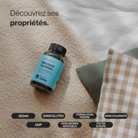 Mélatonine Gummies - 1mg par gummy - 90 gommes pour 3 mois . saveur de Baies - Contribue à Améliorer la Qualité du Sommeil, 