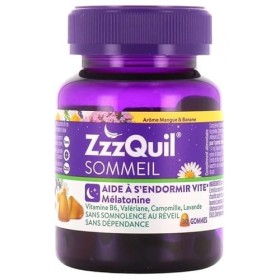 ZzzQuil Sommeil 30 gommes - Arôme MANGUE BANANE Lot de 3 Boites de 30 Gommes 3 