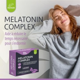 Melatonine + Ashwagandha Passiflore Camomille - Sommeil Profond - Anti-Insomnie - Régulation Cycles Naturels - 16 Sticks - Ve