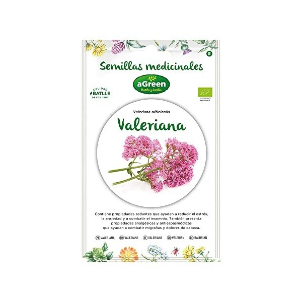 SOBRE SEMILLAS VALERIANA "MEDICINAL" ECO 857014BOLSH AGREEN