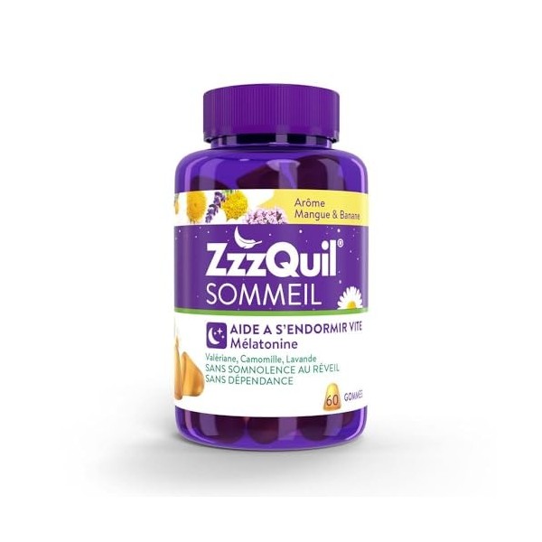 ZzzQuil Sommeil gomme mangue banane 60 pot