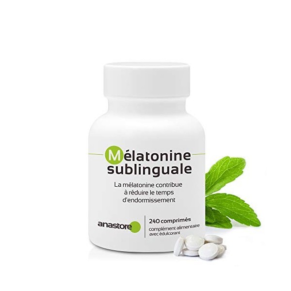Mélatonine Sublinguale Arôme cerise * 1,8 mg pour 2 comprimés - 480 doses journalière * Pureté garantie supérieure à 99% 