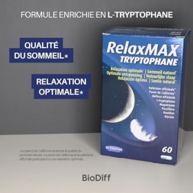 Orthonat - Relax Max + L-Tryptophane - Complément Alimentaire Sommeil Réparateur - 150 mg d’Extrait de Pavot de Californie, 1