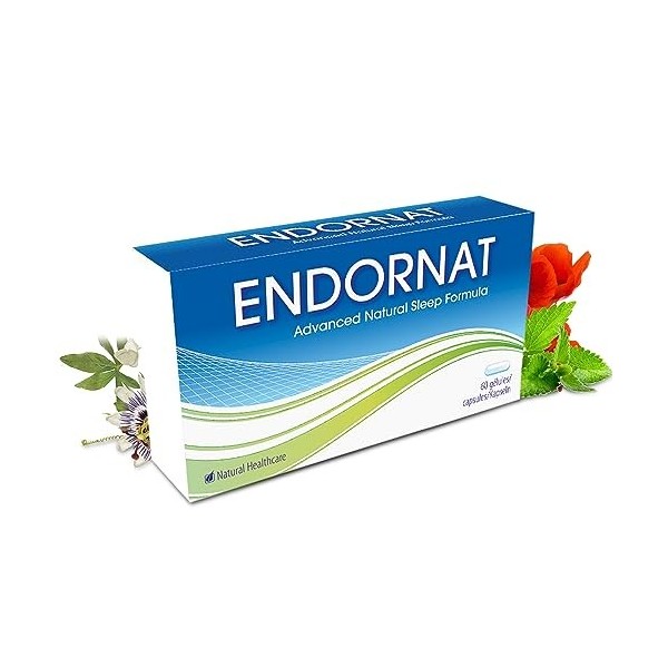 Endornat Troubles du Sommeil, Fatigue, 60 Gélules