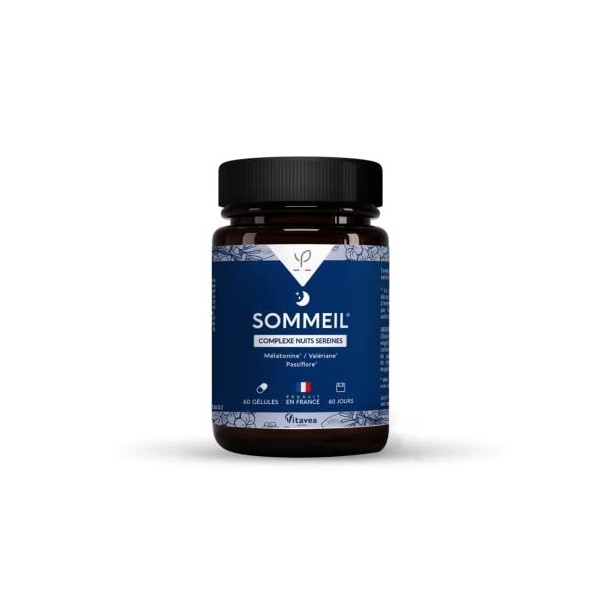 Yves Ponroy Complément alimentaire Sommeil adulte - Nuit Sereines - Endormissement rapide nuit réparatrice sérénité - Mélaton