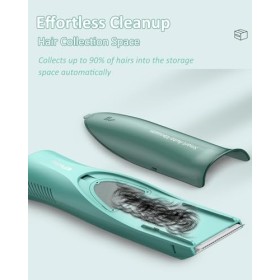ENSSU Tondeuse à cheveux pour bébé avec aspirateur automatique, tondeuse à cheveux sans fil rechargeable avec deux modes de t