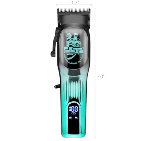 DSP Tondeuse à cheveux professionnelle pour homme, moteur sans balais avec 4CR DLC + lame en céramique, kit de coupe de cheve