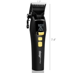 DSP Tondeuse à cheveux professionnelle pour homme - Lame en céramique avec revêtement DLC - Cinq vitesses réglables - 9 000 t