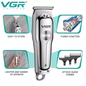 V-071 Tondeuse à cheveux professionnelle pour homme – Lames en acier inoxydable, batterie au lithium 600 mAh, autonomie de 12