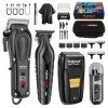 HIENA Pro Tondeuse à cheveux fessionnelle pour homme, kit de coupe de barbier sans fil et tondeuse électrique, rechargeable p