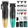 VGR Tondeuse Cheveux Professionnelle pour Hommes, Tondeuse Barbe et Cheveux Sans Fil, Tondeuse T-Lame Zero Gap 9000 T/min, Ki...