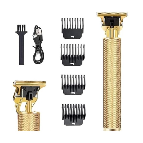 Tondeuse à cheveux pour homme, tondeuse électrique sans fil rechargeable pour barbiers et maison, kit de coupe de cheveux USB