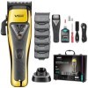 VGR Tondeuse à cheveux professionnelle sans fil pour homme - Kit de coupe de cheveux - Moteur Vector 9000 tr/min - Lames DLC 