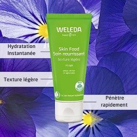 WELEDA - Duo Skin Food Soin nourrissant - texture légère - peaux sèches et agressées - Certifié Natrue ** - Tube 30 ml x 2