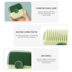 2 Pièces Tondeuse à Cheveux Fourchus, Tondeuse Coupe Fourche Cheveux 2 en 1, Peigne de Retrait des Fourches, Tondeuse à Point