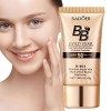 BB crème hydratante teintée | Gold Snail Sunscreen BB Cream Facial Sun Block SPF 50+ - Isolation de fond de teint imperméable