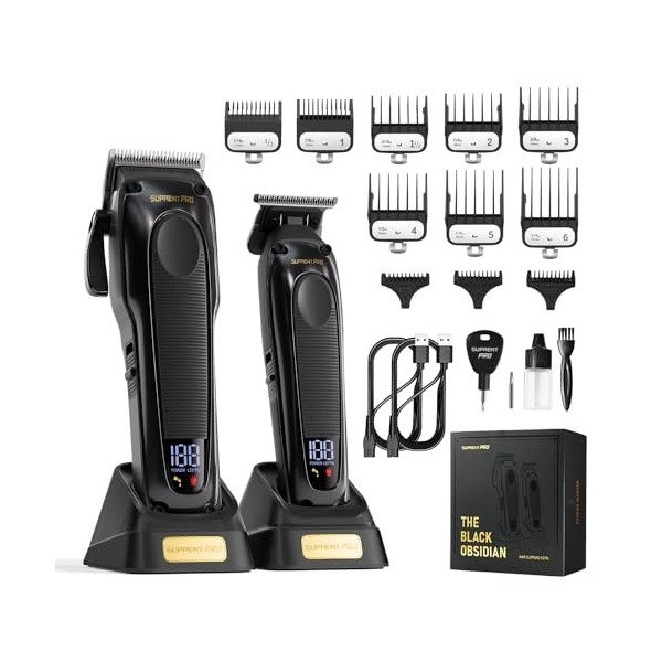 SUPRENT PRO Tondeuse Cheveux Professionnelle pour Homme - Moteur Sans Balais à Couple élevé et lame Amovible avec Revêtement