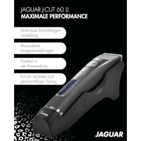JAGUAR Tondeuse à cheveux J-CUT 60 Li | Clipper avec batterie lithium-ion 2-way | peignes à monter inclus | du professionnel 