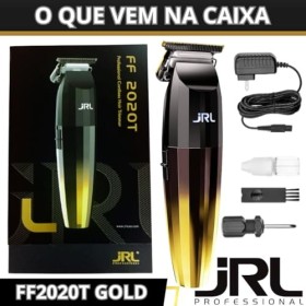 JRL Tondeuse professionnelle FreshFade 2020T-G Gold | Tondeuse à cheveux professionnelle avec technologie Cool Blade | Rechar