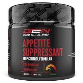 Appetite Suppressant - 270 gélules - Extrak hautement dosé avec glucomannane, extrait de thé vert, cannelle de Ceylan, extrai