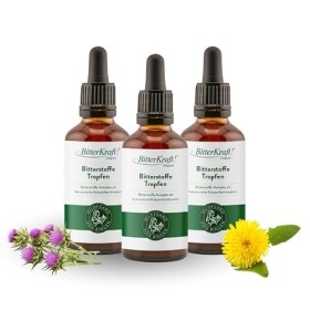 BitterKraft! Gouttes damertume bio dorigine daprès Hildegard von Bingen | Gouttes damertume hautement dosées | 9 herbes a
