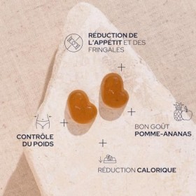 EPYCURE- Gummies Coupe-Faim Sans Sucres - Augmente Satiété, Réduit Faim & Grignotages - 99% Naturel -Beanblock®, Fucus, Gymne