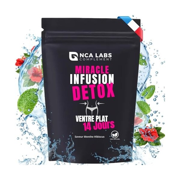 Thé Bruleur de Graisse Puissant Ventre Plat | Infusion Coupe Faim | Soutien Perte de Poids | Programme 14 Jours Homme & Femme