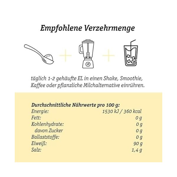 Poudre de collagène - Haute biodisponibilité - Hydrolysat de collagène bioactif - Peptides de type 1-3 - Solubilité parfaite