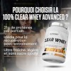 Superset Nutrition - Clear Whey Advanced 900g - 84% de protéines, effet satiétogène, riche en BCAAs et L-glutamine - Isolat