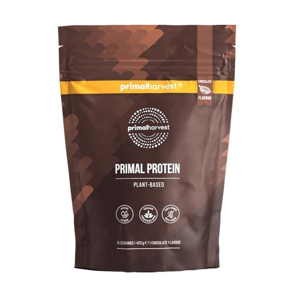 Protéines primaires de Primal Harvest : une poudre de protéines végétaliennes de qualité supérieure composée de protéines de 