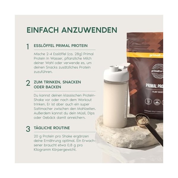 Protéines primaires de Primal Harvest : une poudre de protéines végétaliennes de qualité supérieure composée de protéines de 