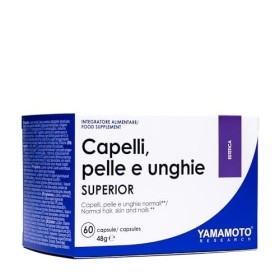 YAMAMOTO RESEARCH Capelli, pelle e unghie SUPERIOR 60 Capsules, pour Maintenir des Cheveux, une Peau et des Ongles Sains et F