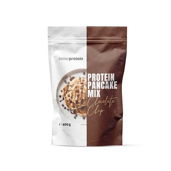 Mélange de protéines de pancake - Mélange de chips de chocolat - Mélange de pancakes avec poudre de protéines locales pour rô