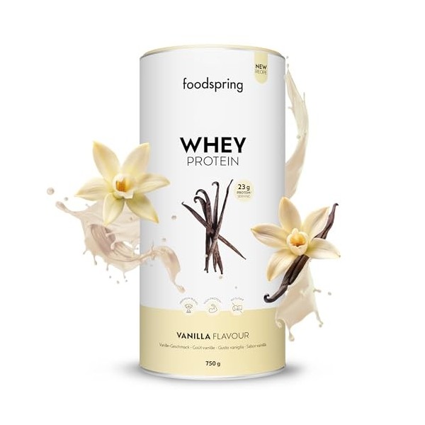 foodspring - Poudre de protéines whey Coco - Avec 23 g de protéines de croissance musculaire, solubilité parfaite, ultra-filt